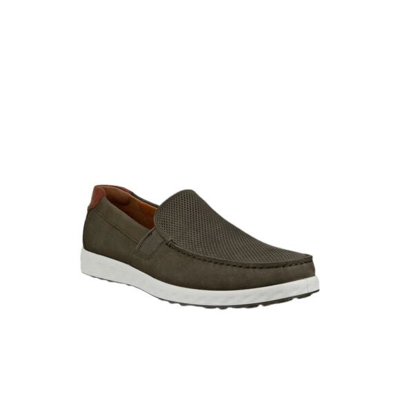 ECCO MEN\'S 46 S LITE MOC SLIP ON LOAFERS TARMAC LEATHER NIB 12-12.5 main image 5
